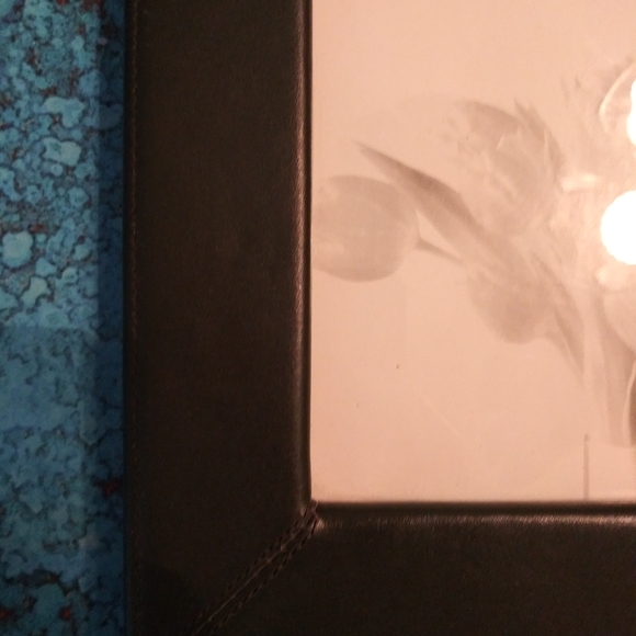 Navy Blue Leather Picture Frame - Picture 4 of 8